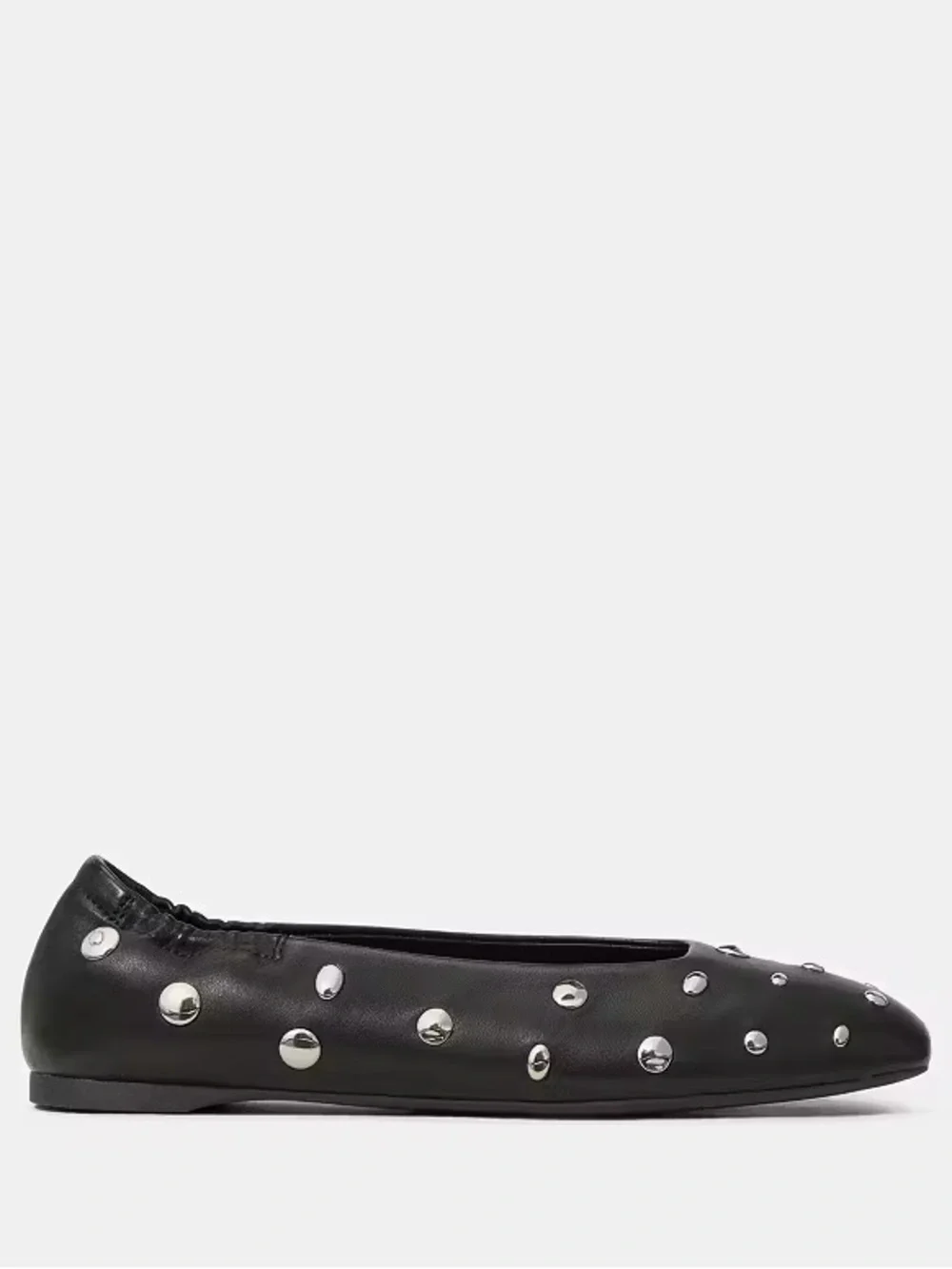 Kate Spade Halo Ballet Flat (Sz 9) Black Studded Leather